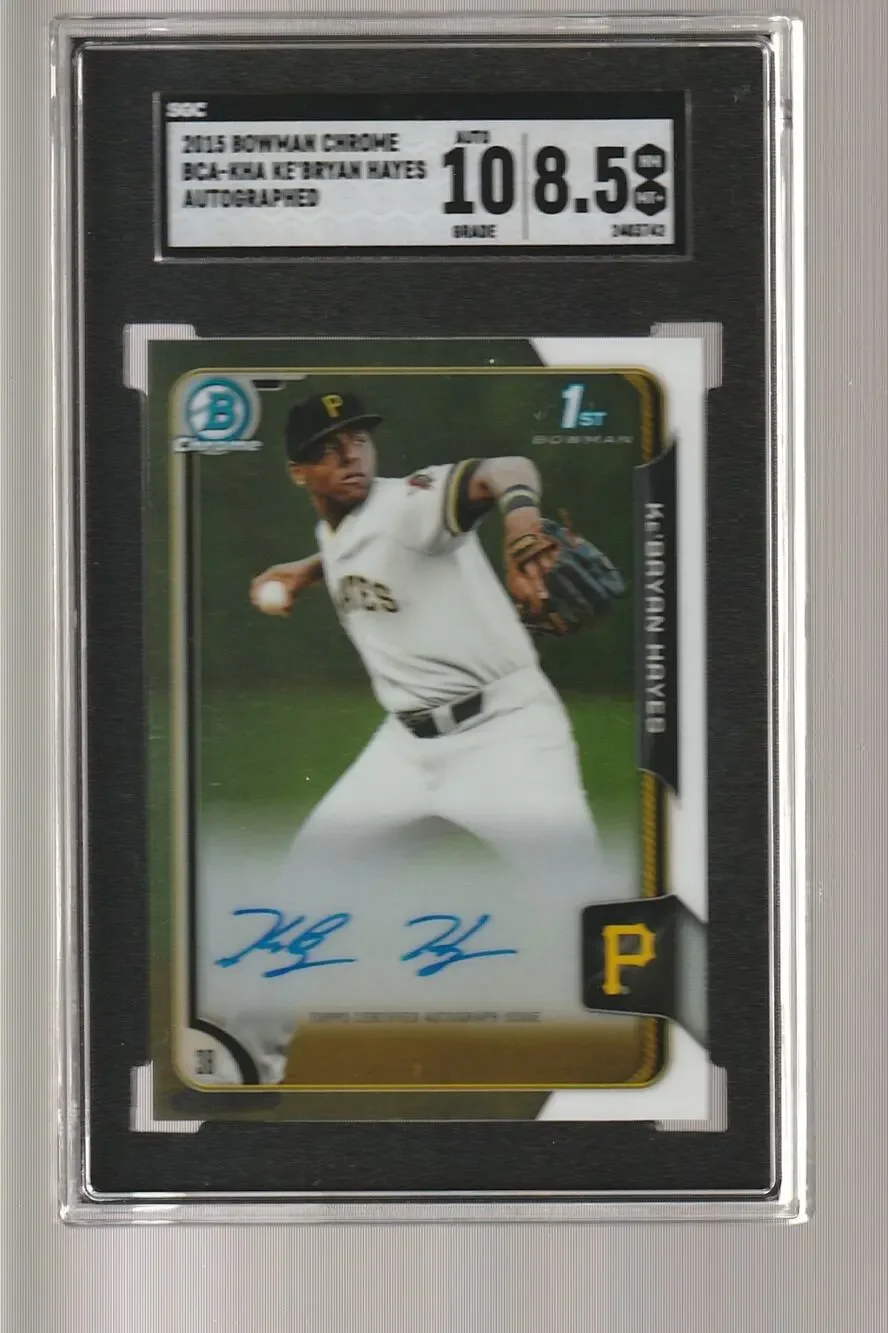 2015 Bowman Chrome Draft Ke'Bryan Hayes Auto SGC 8.5/10 1st